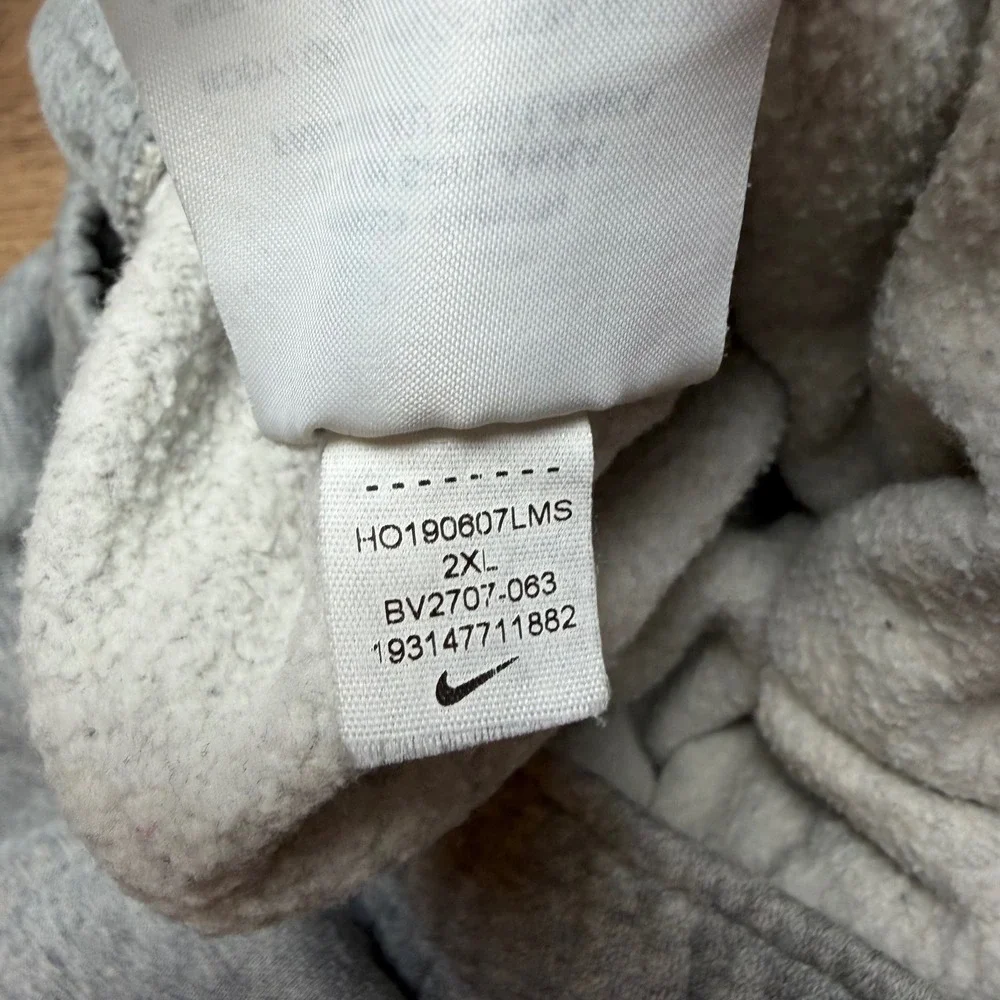 Nike Sweatpants Mens 2XL Grey Sportswear Club Fleece Joggers BV2707-063